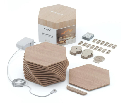 Inteligentne oświetlenie Nanoleaf Elements Hexagons Starter Kit (13 paneli, kontroler)